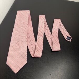 Stafford Performance Men's Dress Tie Light Pink Geometric Preppy Extra Long